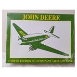John Deere DC-3 Company Diecast Airplane Bank