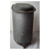 Galvanized Fireplace Coal Scuttle, Vintage