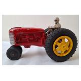 Hubley Kiddie Toy ? Red Diecast Tractor w/Driver