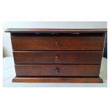 3-Drawer Counter Storage Chest, Antique