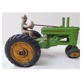 Arcade John Deere Cast Iron Tractor w/Driver