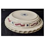 Longaberger Pottery All American Pie Plate