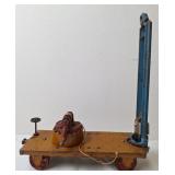 Arcade ? Cast Iron Pile Driver Railway Car