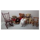 Teddy Bears & Little Wood Chairs