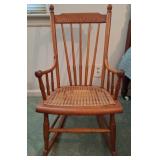 Oak Rocking Chair w/Cane Seat