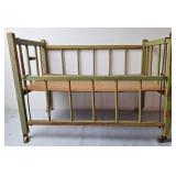 Drop-Side Doll Baby Bed, Vintage