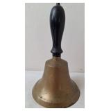 Brass School Bell w/Wood Handle
