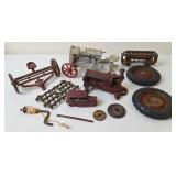 Cast Iron Toy Parts and Pieces, Antique