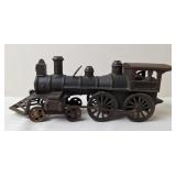 Cast Iron Floor Train Engine, Antique