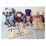 Hand Crafted Patchwork Teddy Bears