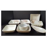 Ironstone China Serving Bowls & Relish Dish
