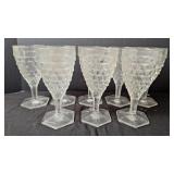 Fostoria American Water Goblets (8)