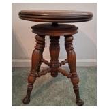 H. Holtzman & Sons Victorian-style Piano Stool
