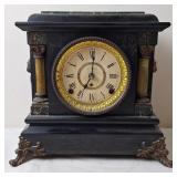 Seth Thomas "Adamantine" Black Mantel Clock