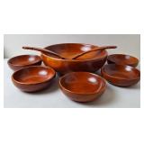 Mid-Century Modern Salad Bowl Set
