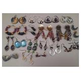 Pierced Earrings, 19 Pairs