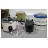Rivel Crock Pots, Rice Cooker, Waffle Iron