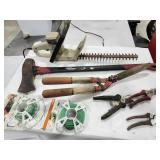 Hedge trimmers, Axe, clippers,