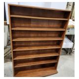 Wood book shelf, adjustable shelves