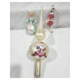 Antique Christmas Ornaments & topper