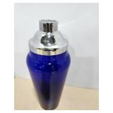 Cobalt Blue Glass Drink Mix Shaker