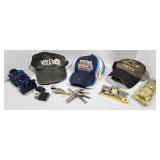 Caps, Keys, Avon Cars, Lighters