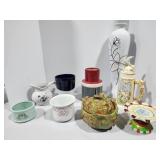 Vase, pitcher, stein, many hand made