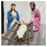 Empire Nativity Blow Molds, Mary, Joseph & Jesus