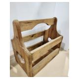 Wood magazine holder, heart design