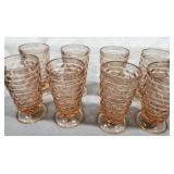 Pink Fostoria Look Goblets (8)