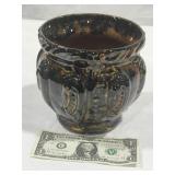 Pottery Planter, Vintage, 6.5" X 6.5"