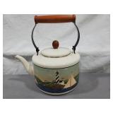 Warren Kimble metal tea kettle 2000