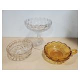 Fostoria Compote, Coin Glass nappy
