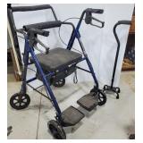 Rollator walker & quad cane,