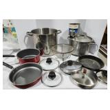 Pots, Pan, Lids, sifter, vegetable pots