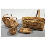Longaberger Baskets, (4), as is