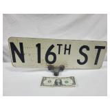 Street Sign  N 16th ST  18" X 6"
