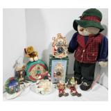 Christmas Decorations, clock, cleaning needed