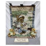 Boyd Bears , wood sign, hanging banner
