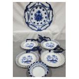 Blue & White China Plates