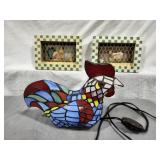 Chicken light - working, wall chicken decor