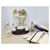Nurses figurines and caps,