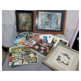 Gardening magazines & framed prints