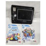 Wii U Draw game tablet & 2 games
