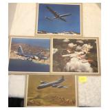 Set of 4 Plane Prints Lockheed 14'x11'