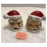 3' Vintage 1950's Winking Santa S&P Shakers 3'