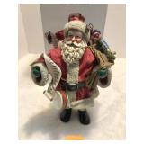 Santa with List, 10' tall,  Fabric Mache