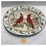 Christmas Cardinal Bowl  14'x11'