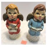 5' Choir Boy Figures MCM Chalkware 1960s