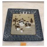 Forest Friends St Nicolas Square Tray 11.5x11.5'